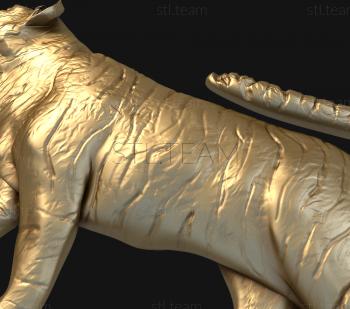 3D model The snarling tiger (STL)